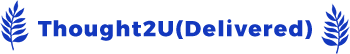 Thought 2  U Delivered Logo