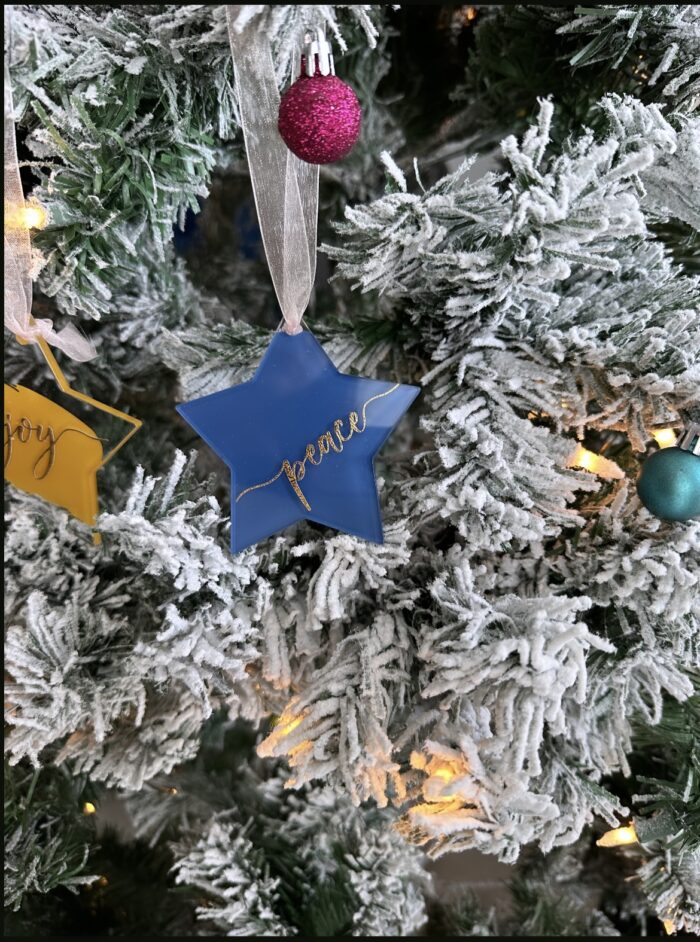 Peace Christmas Ornament