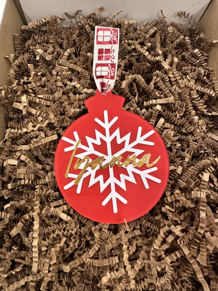 Snowflake Ornament I Customizable