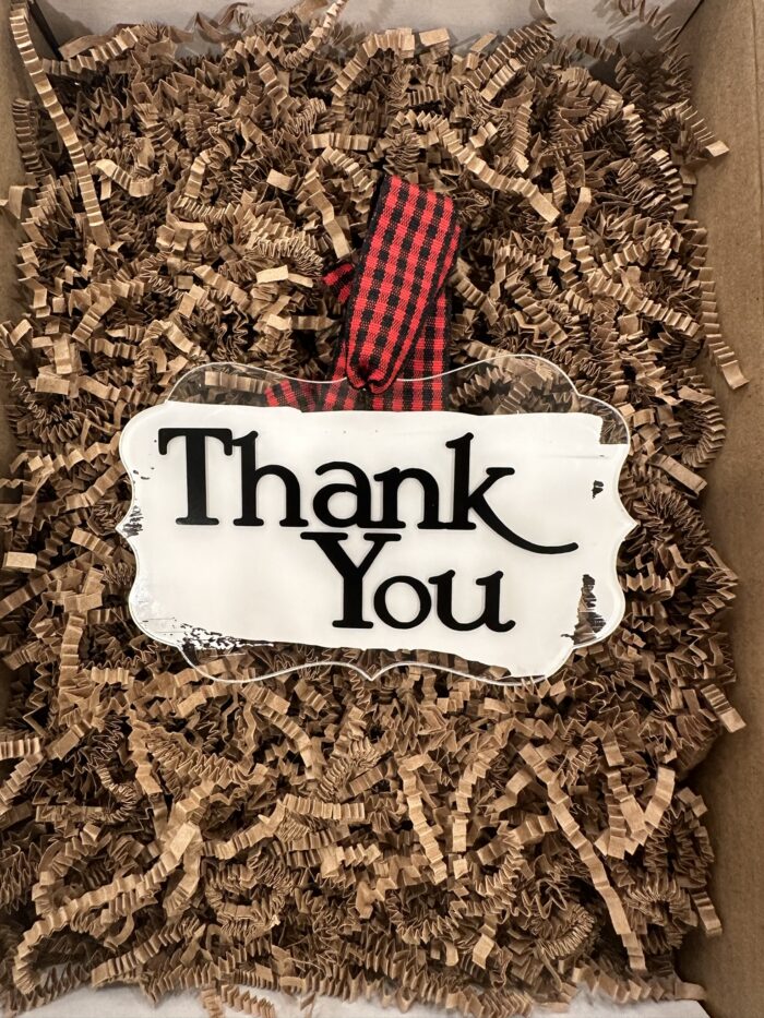 Christmas Thank You Ornament I Customizable