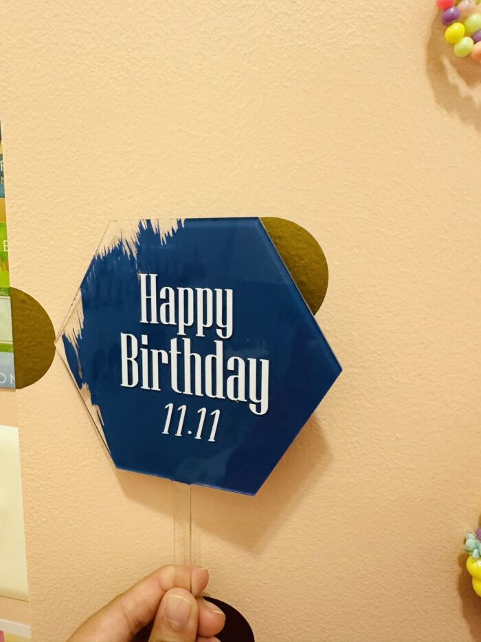 Happy Birthday 11.11 I Cake Topper I Customizable