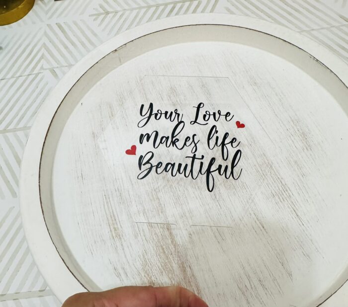 Cake Topper I Your love makes life beautiful I Customizable